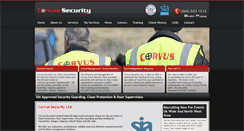 Desktop Screenshot of corvussecurity.co.uk