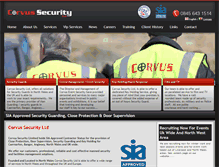 Tablet Screenshot of corvussecurity.co.uk